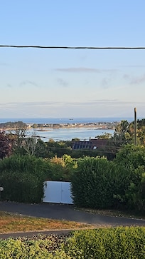 Uitzicht uit slaapkamer boven