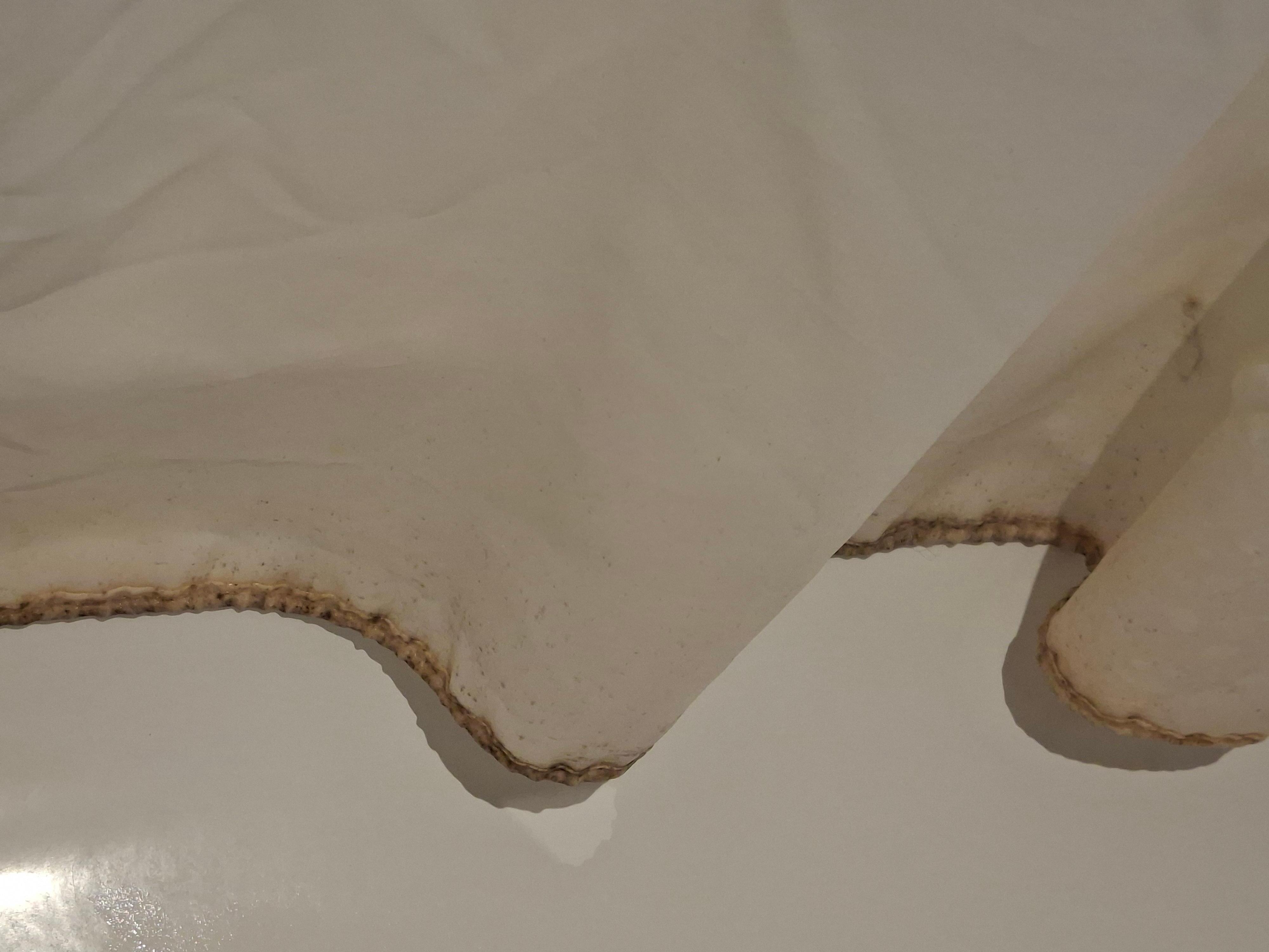 Bottom edge of shower curtain very grubby.,didn't want that anywhere near me.