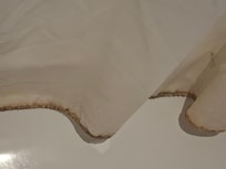 Bottom edge of shower curtain very grubby.,didn't want that anywhere near me.