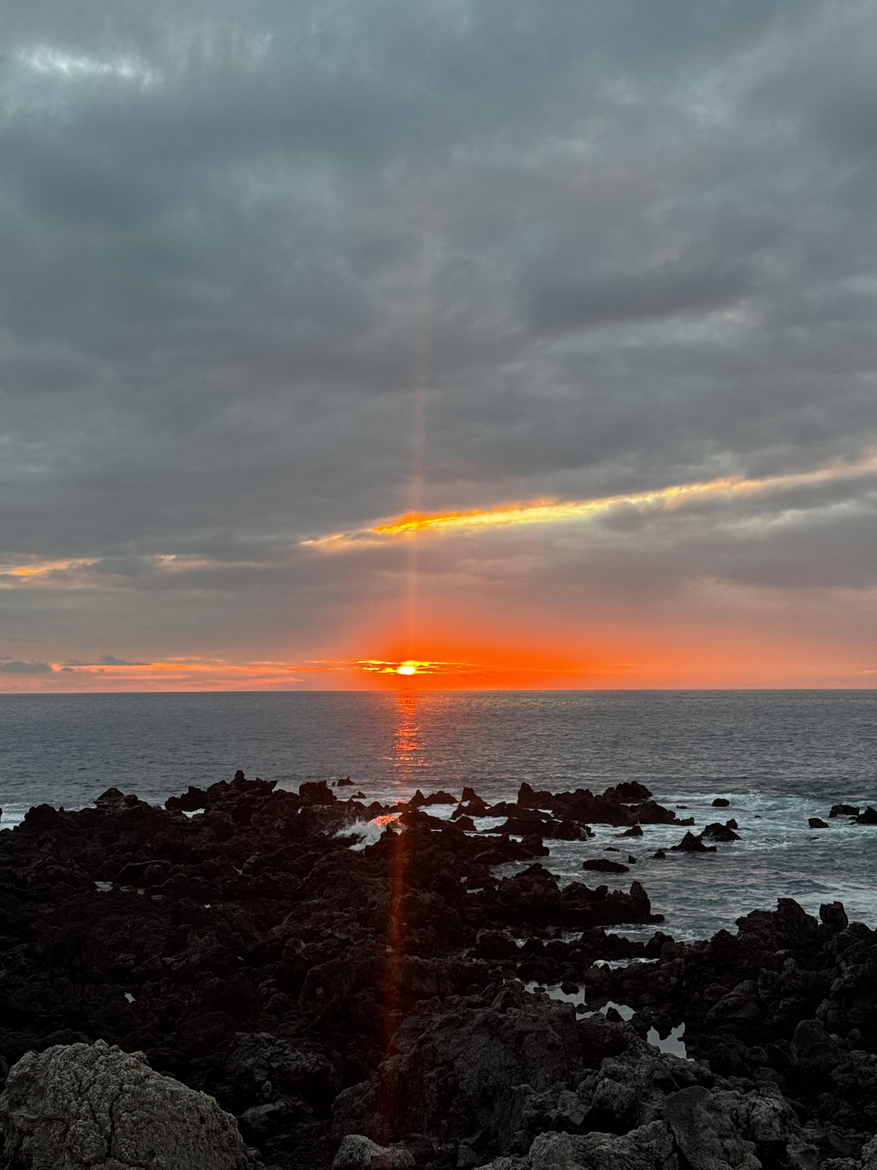 Sunset walk along trail by The Holoholokai Beach in Mauna Lani. Whales every day!