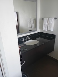 There is an additional sink/vanity apart from the bathroom, convenient