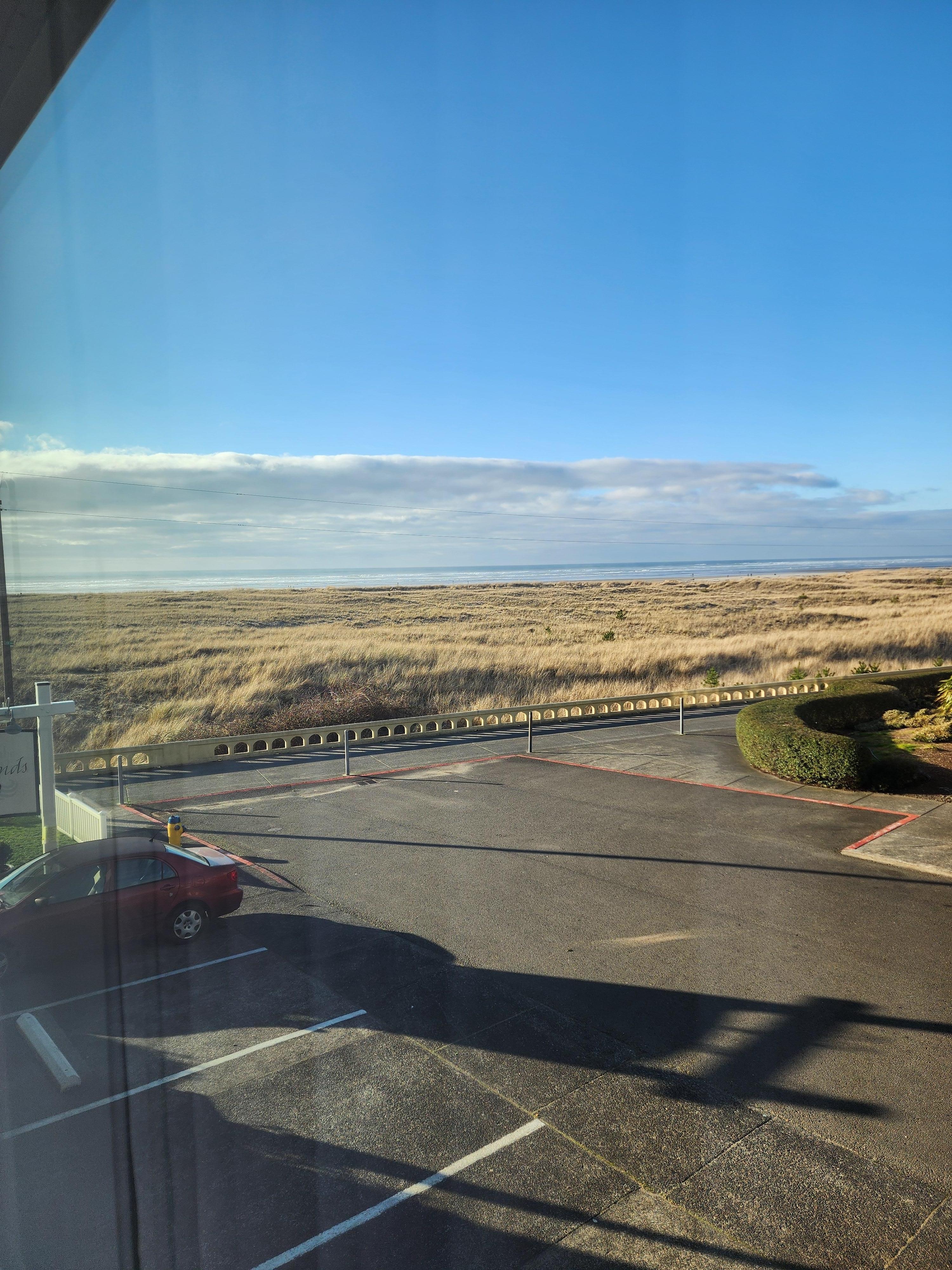 View from the front room. The "partial view". 