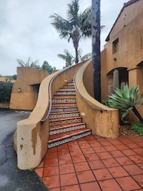 Entrance to rooms upstairs