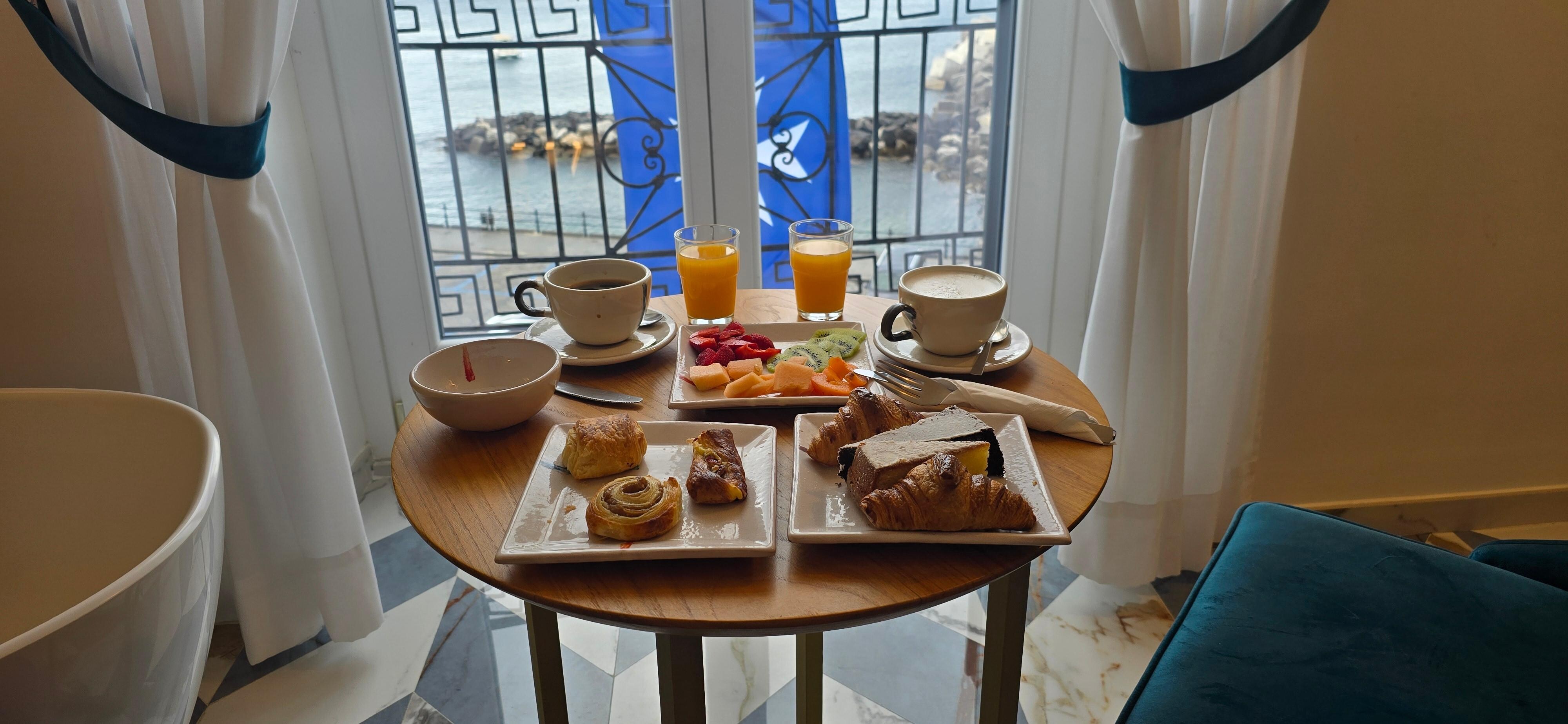 Breakfast in room was nice