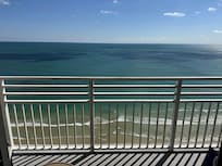 View from Balcony. High up which means lots of privacy.