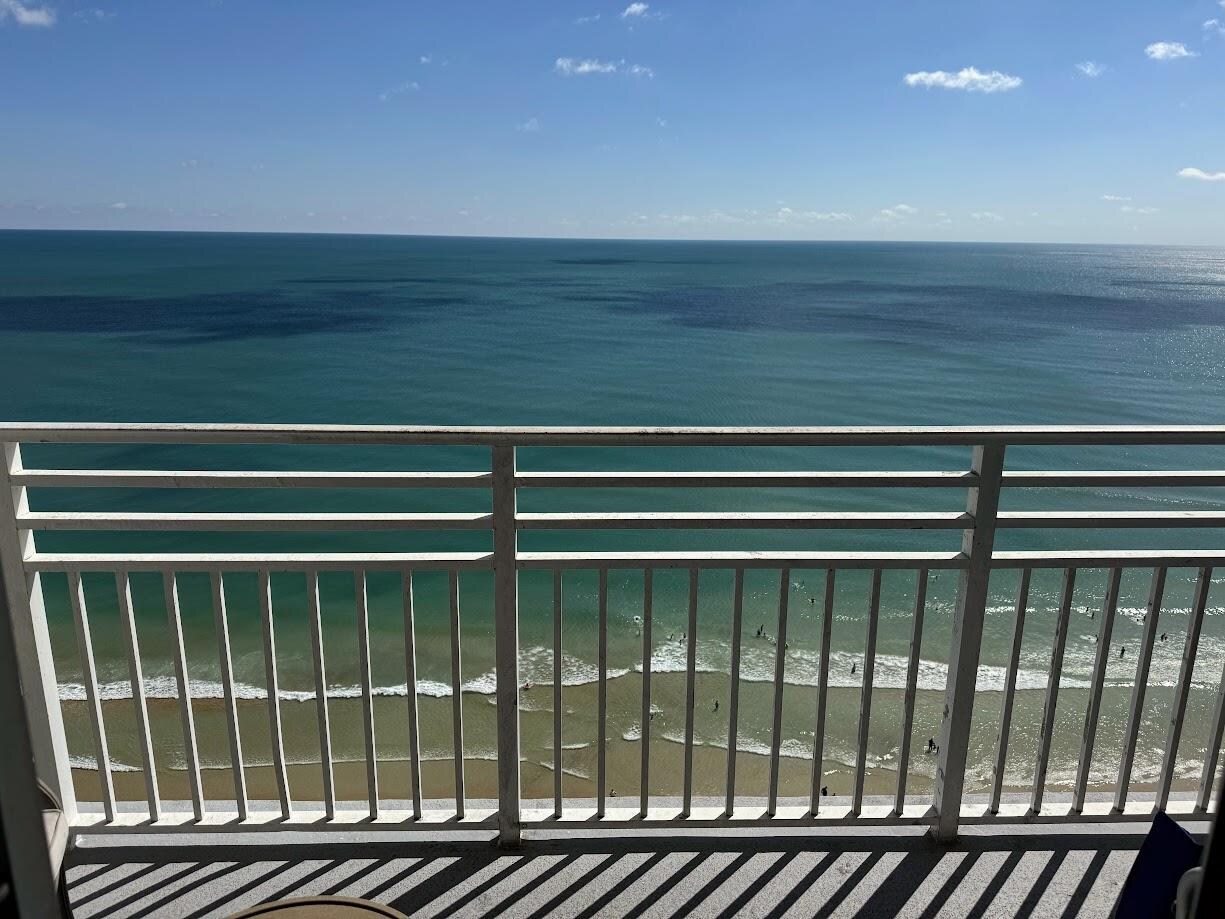 View from Balcony.  High up which means lots of privacy.