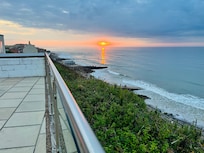 View of the sunset from the balcony