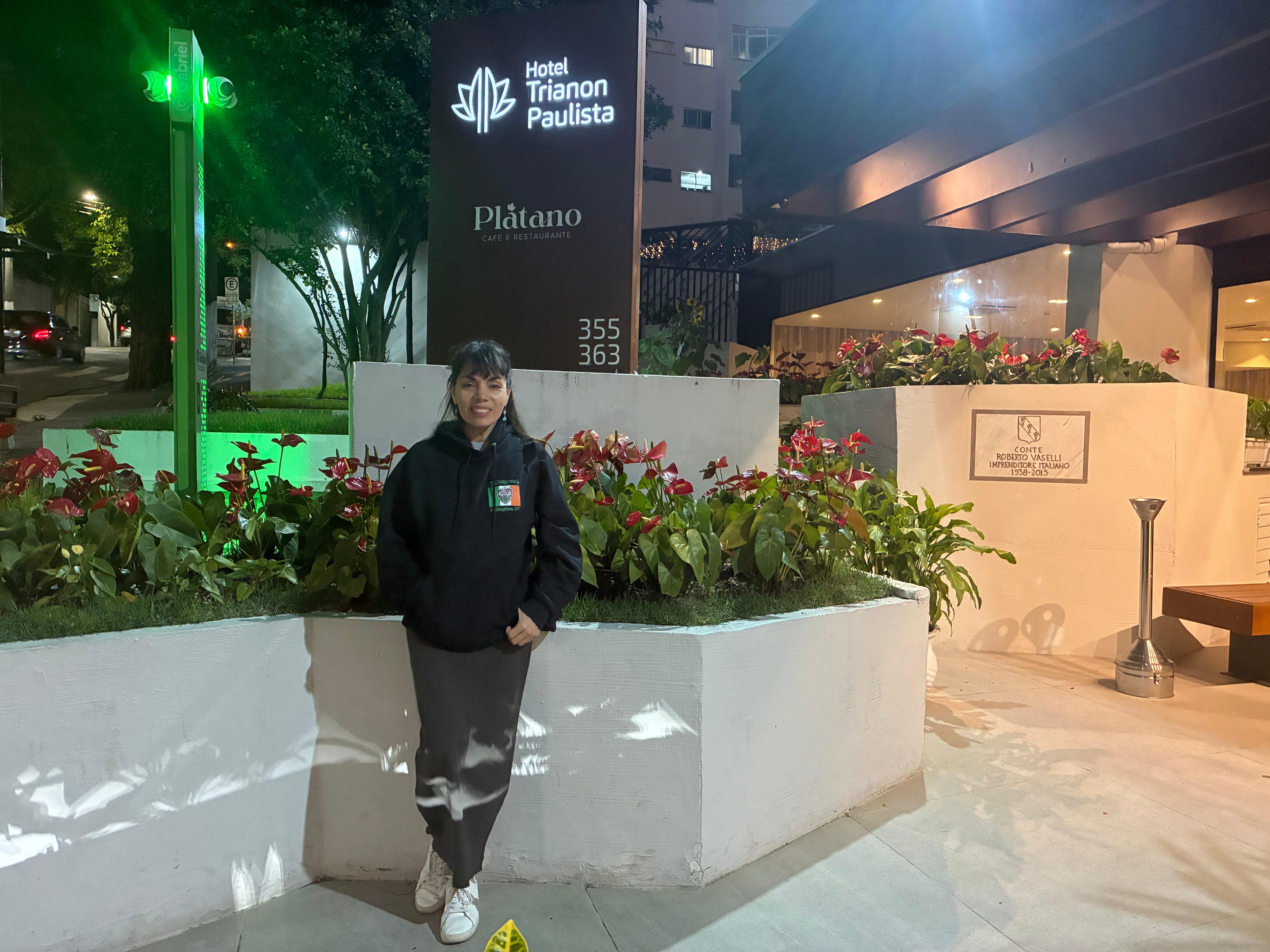 In front of Hotel Trainon Paulista 