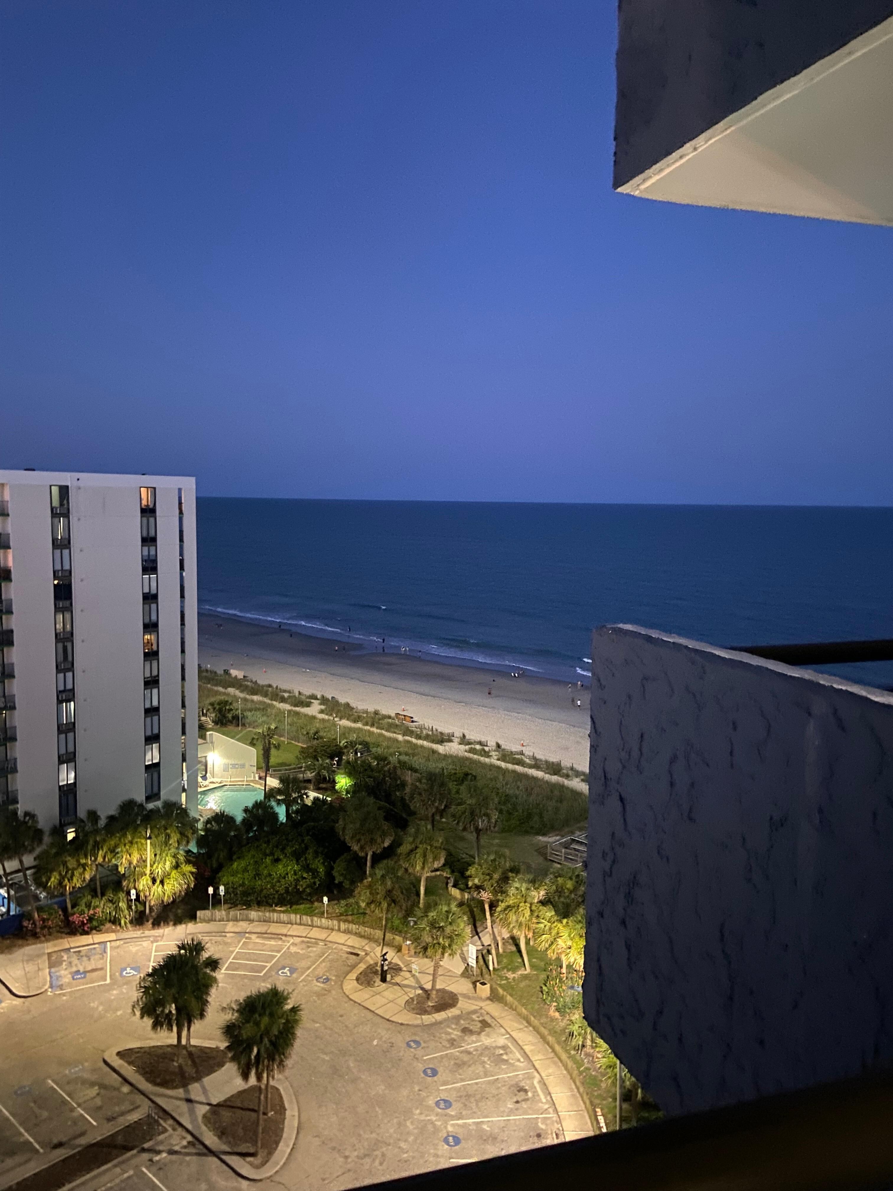 The view from our condo at BlueWater in Myrtle Beach. 