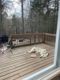 Deck of cabin very comfortable!