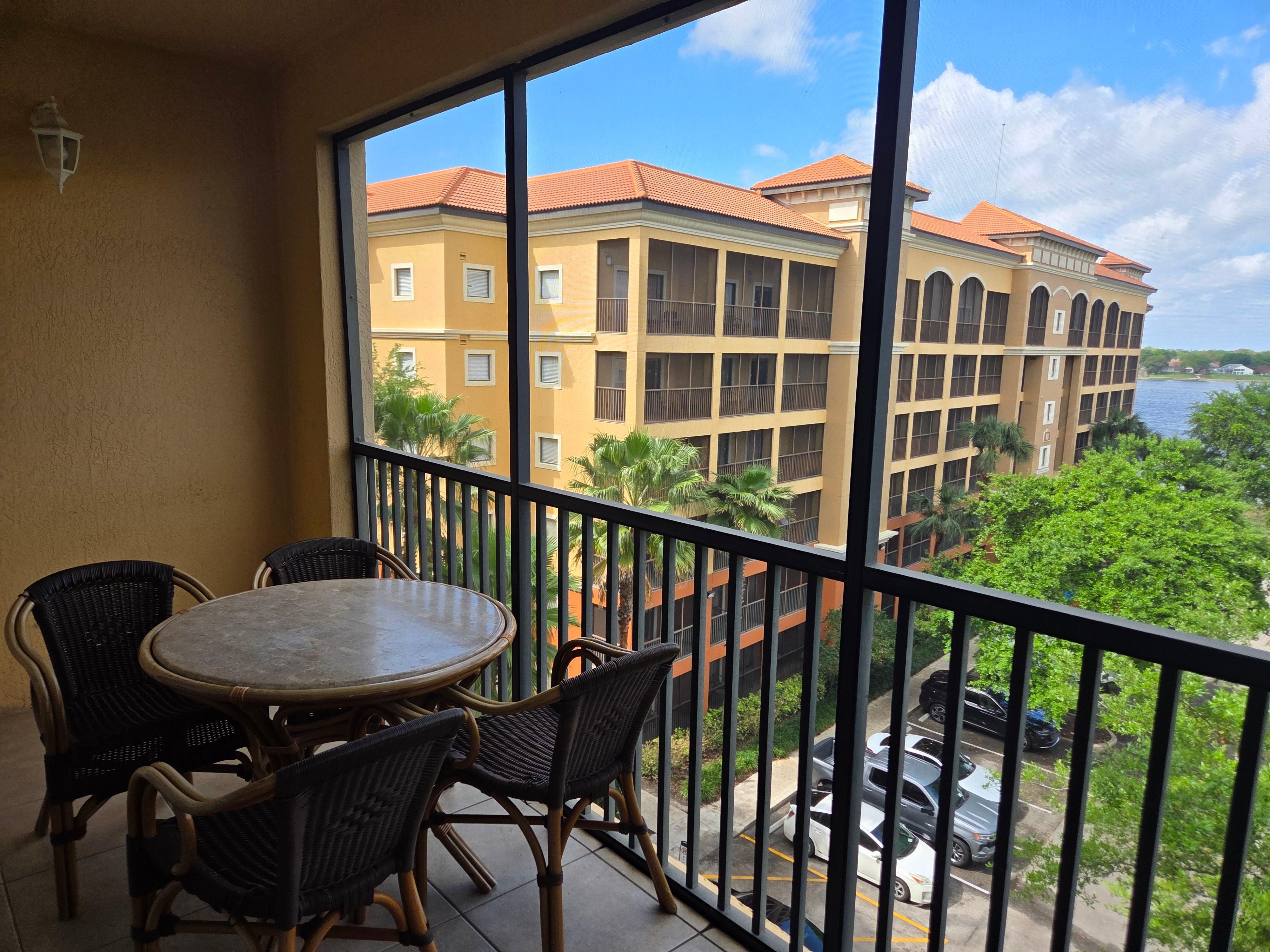 Love the enclosed balcony!