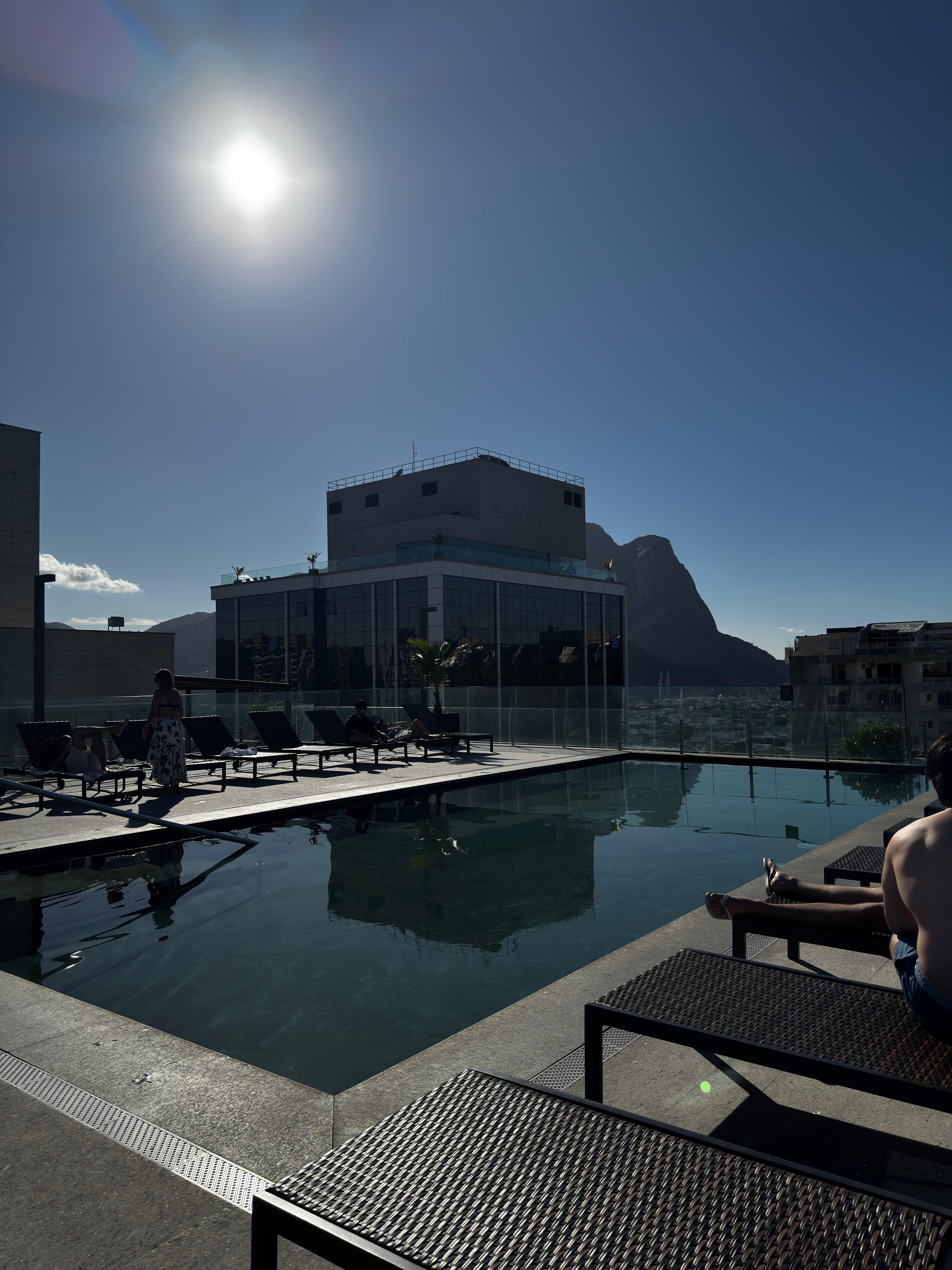 Vista da piscina 