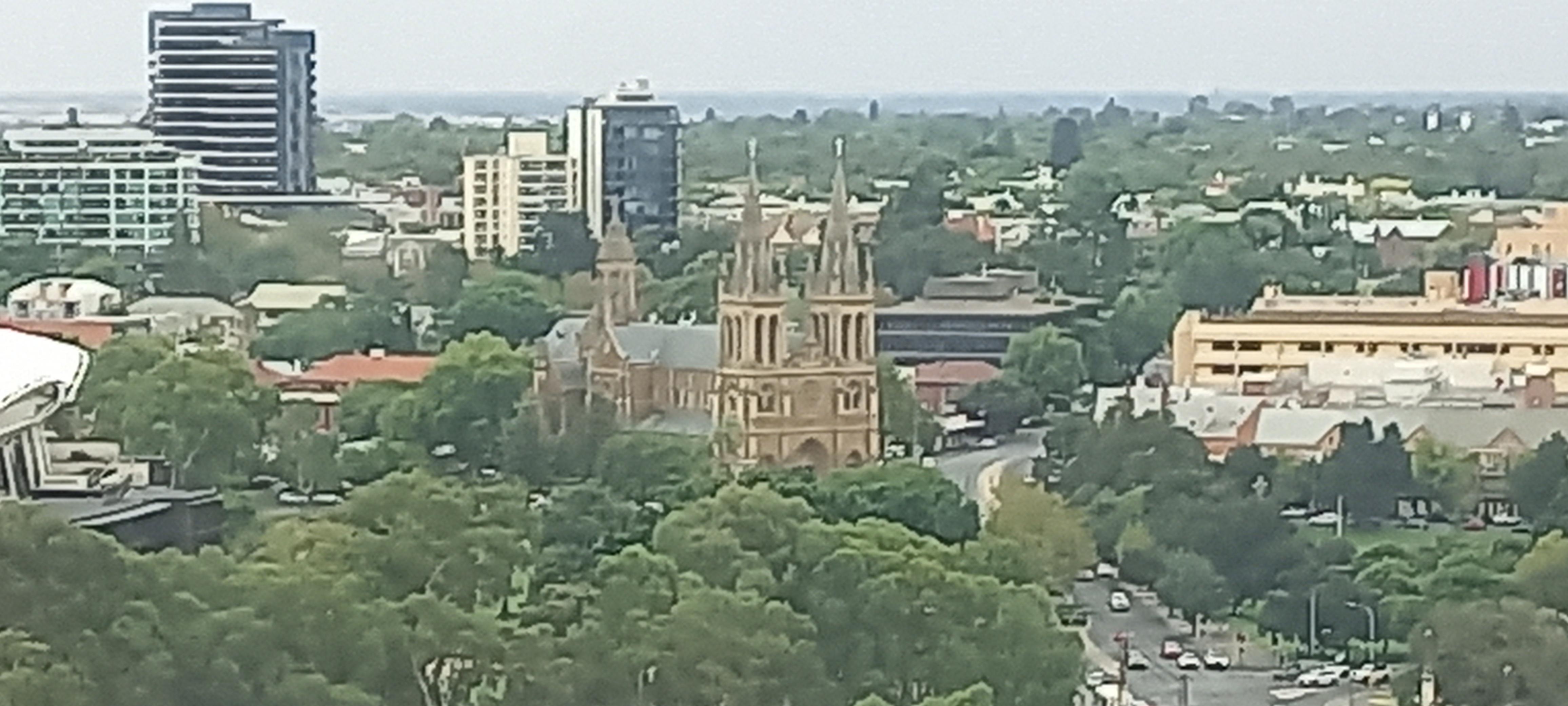 Adelaide Oval and St Peter's Catherdal