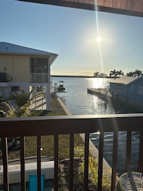 Coffee on the deck in the morning