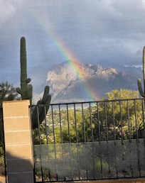 Rainbow in the desert