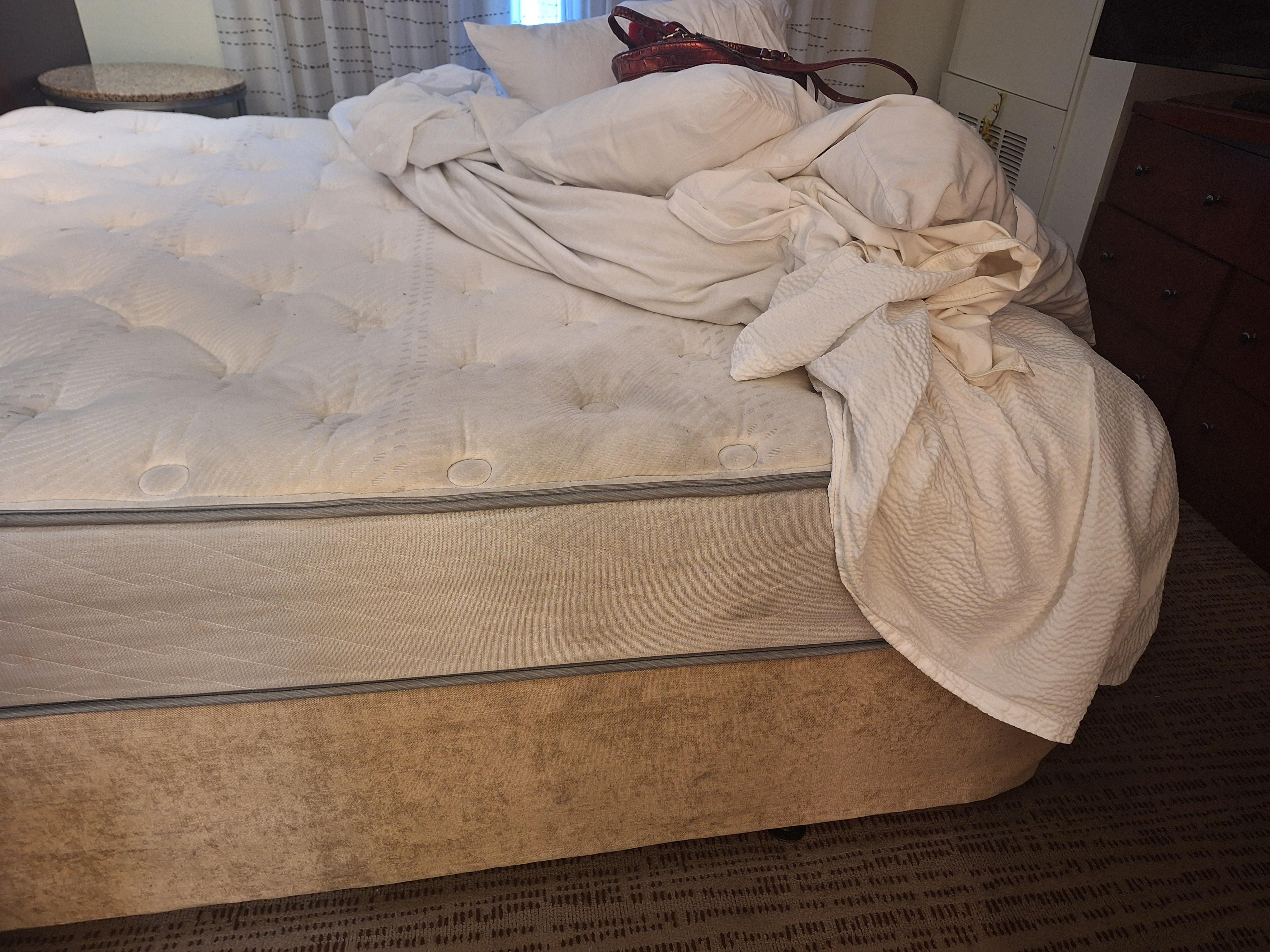 Mattress dirty.