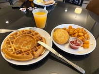 Breakfast. There were many more options as well.
