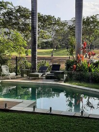 Serenity by the pool.