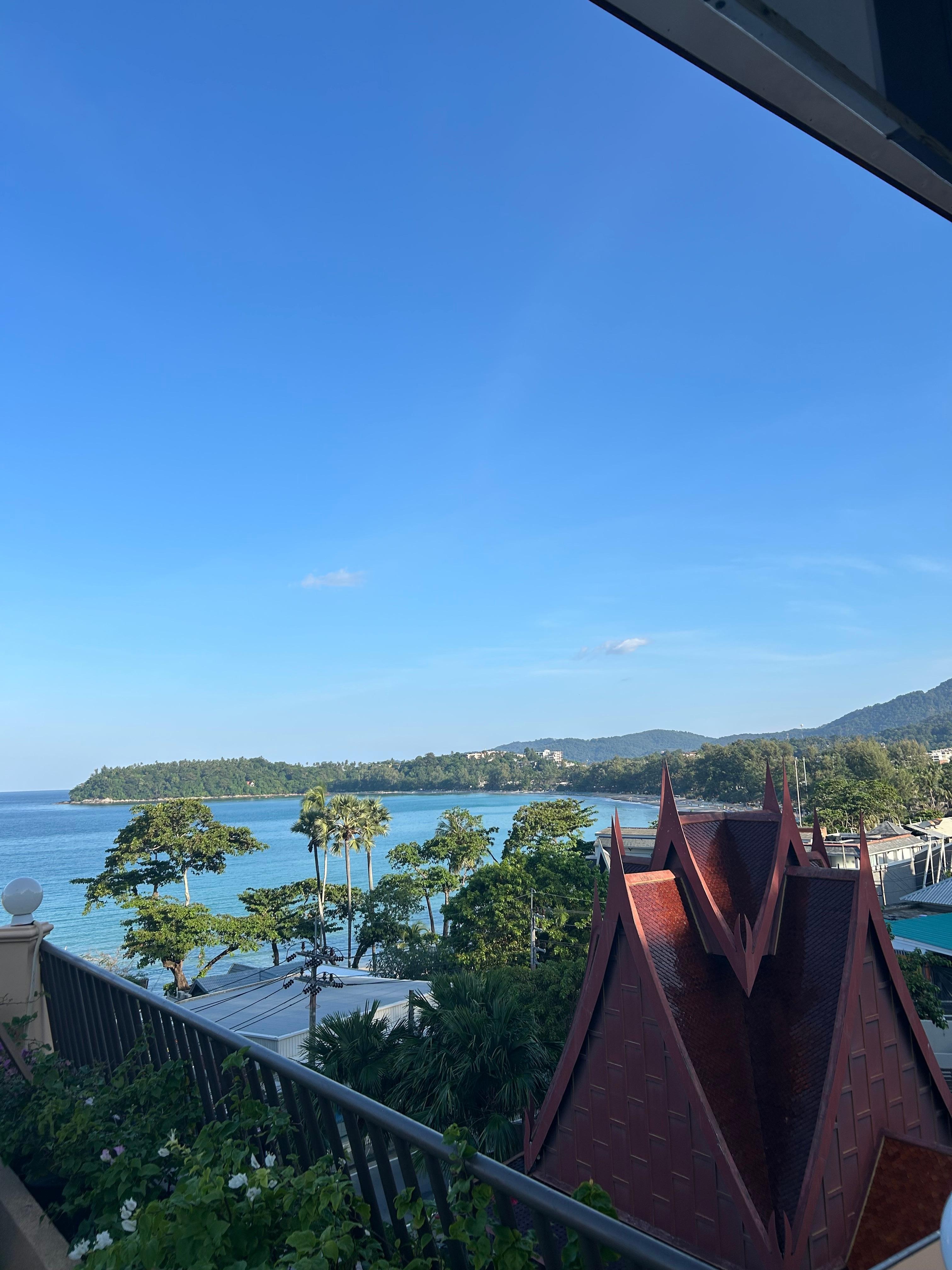 View from the pool area 