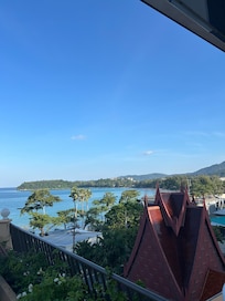 View from the pool area