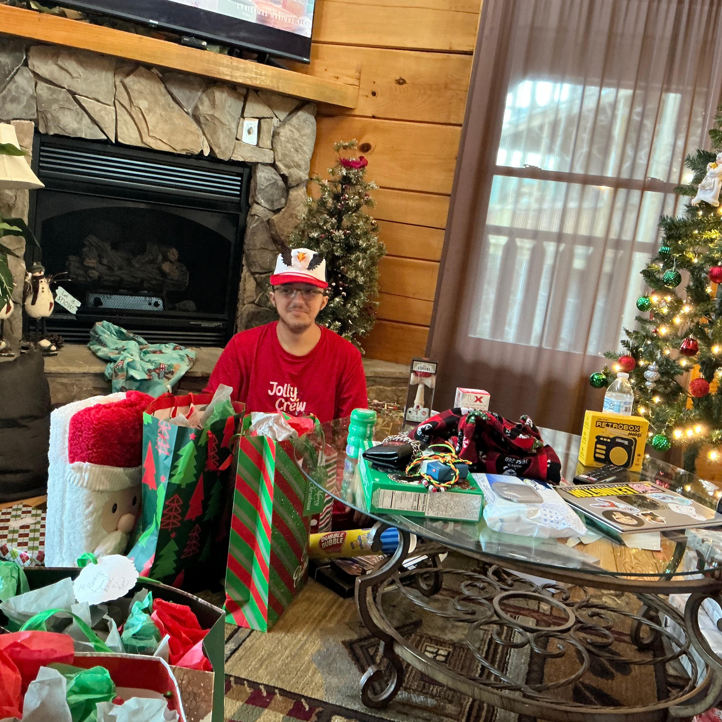 We added our own Christmas tree for our stay 2025