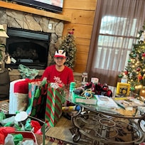 We added our own Christmas tree for our stay 2025