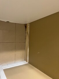 Water damage in bathroom