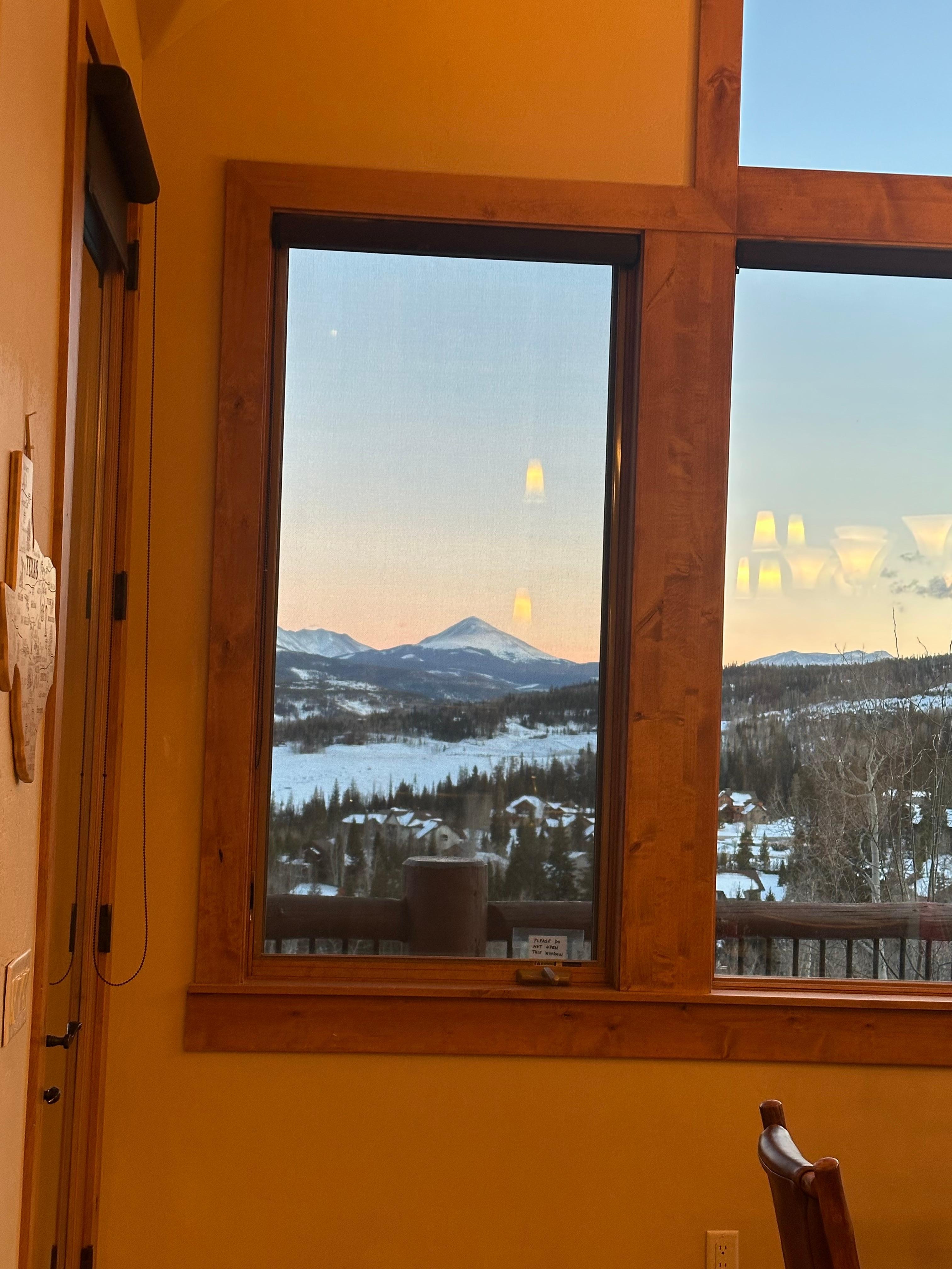 Amazing view while cooking dinner!