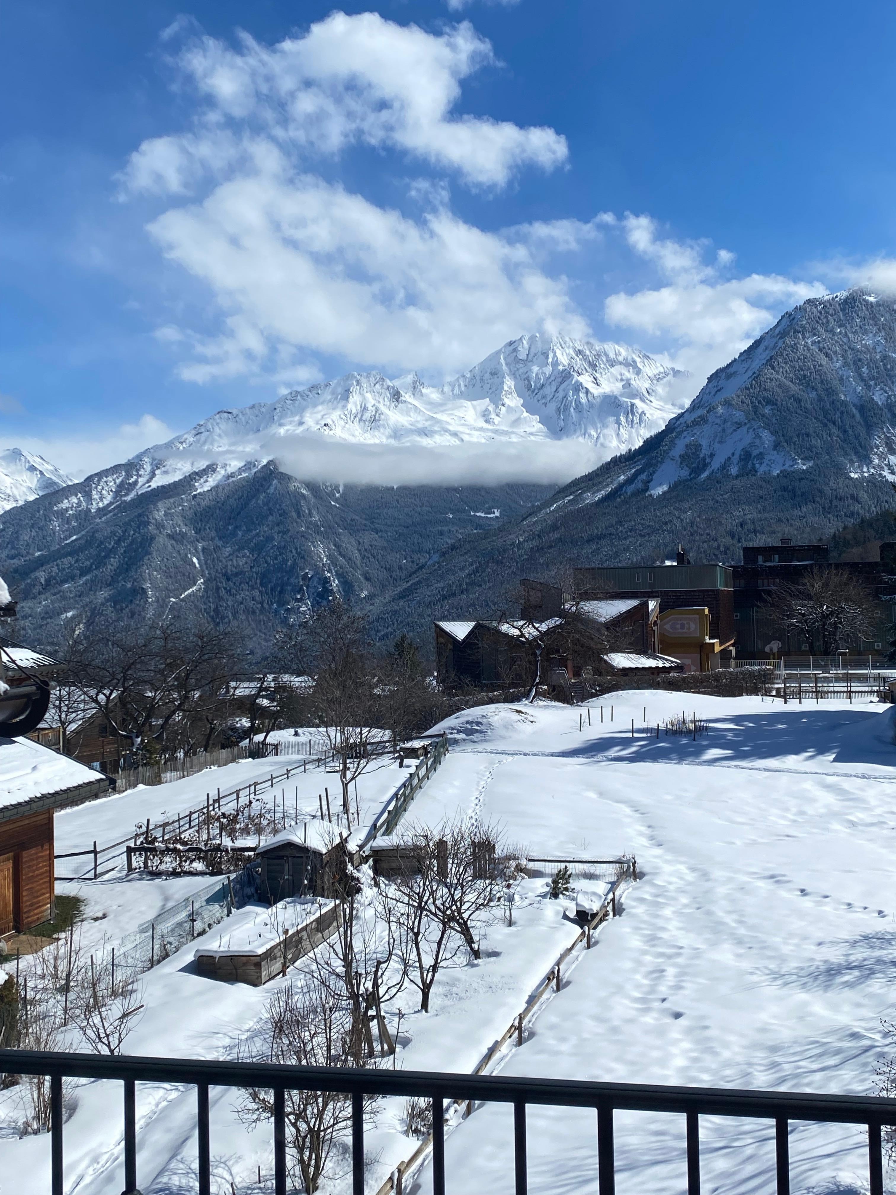 View from the living area balcony.
