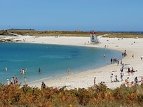 Plage de sable blanc