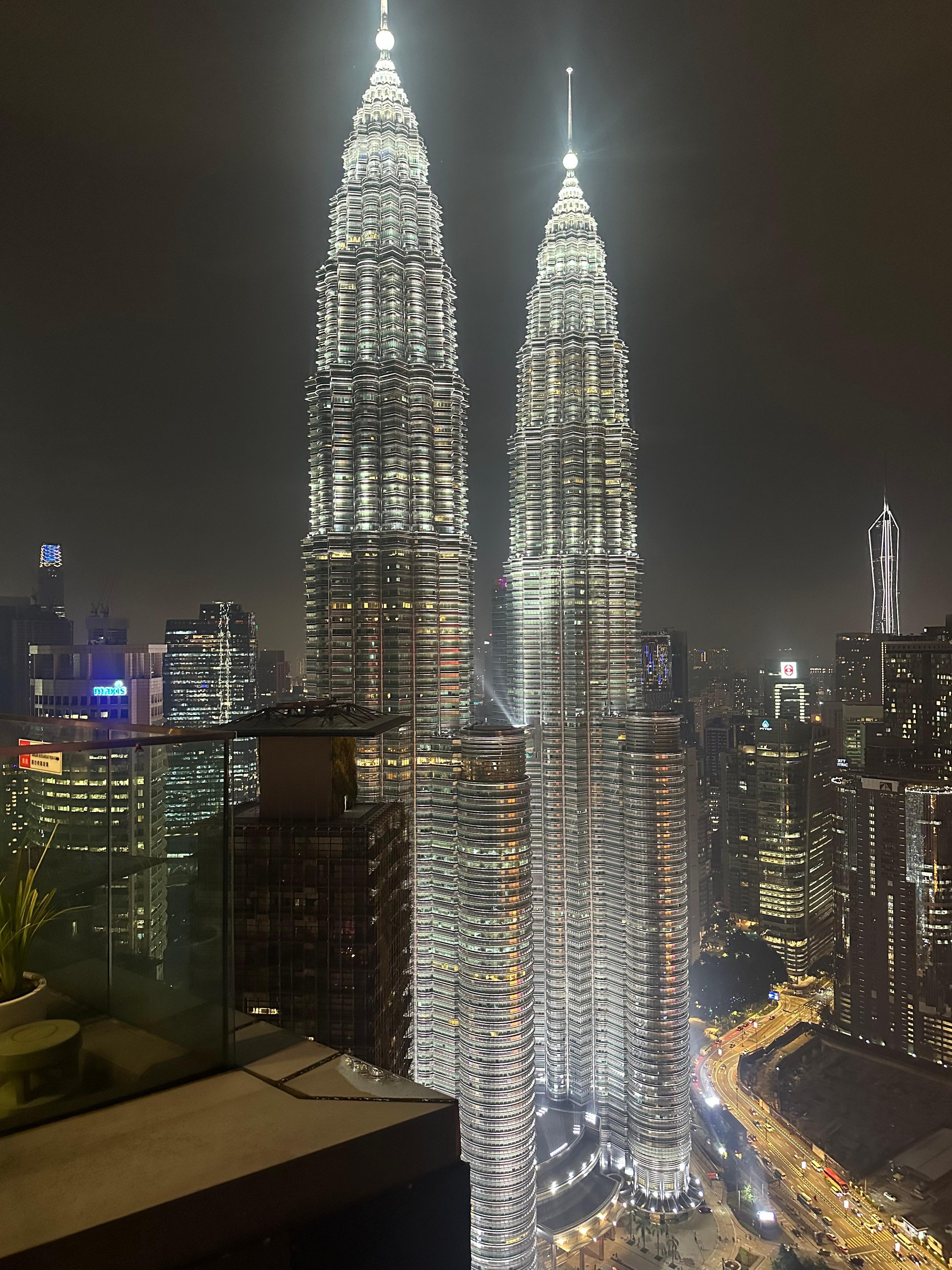 View from rooftop pool deck