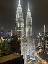 View from rooftop pool deck