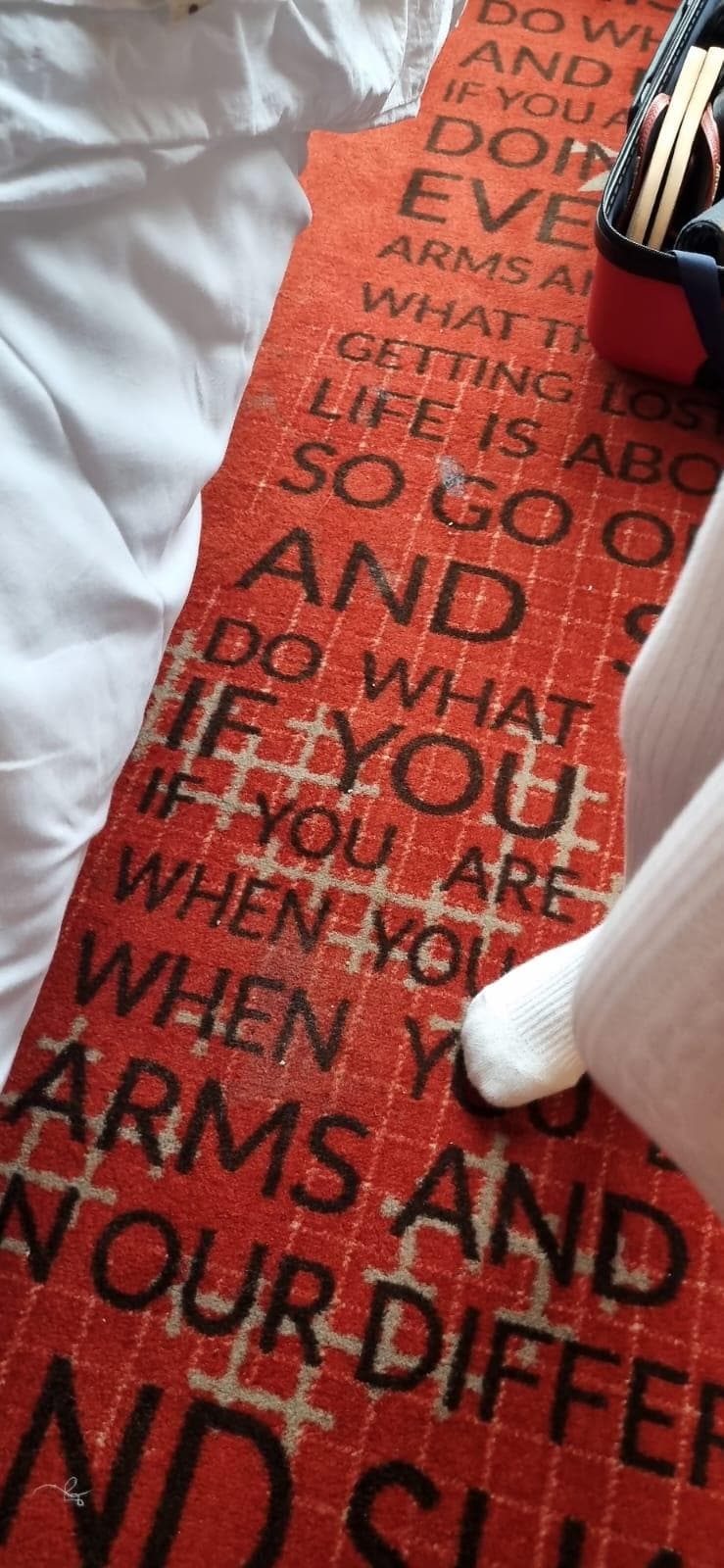 Manchas de sujeira no tapete