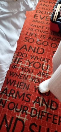 Manchas de sujeira no tapete