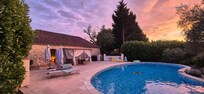 Poolside at Sunset