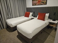 Can be king or 2 single, spacious even as singles