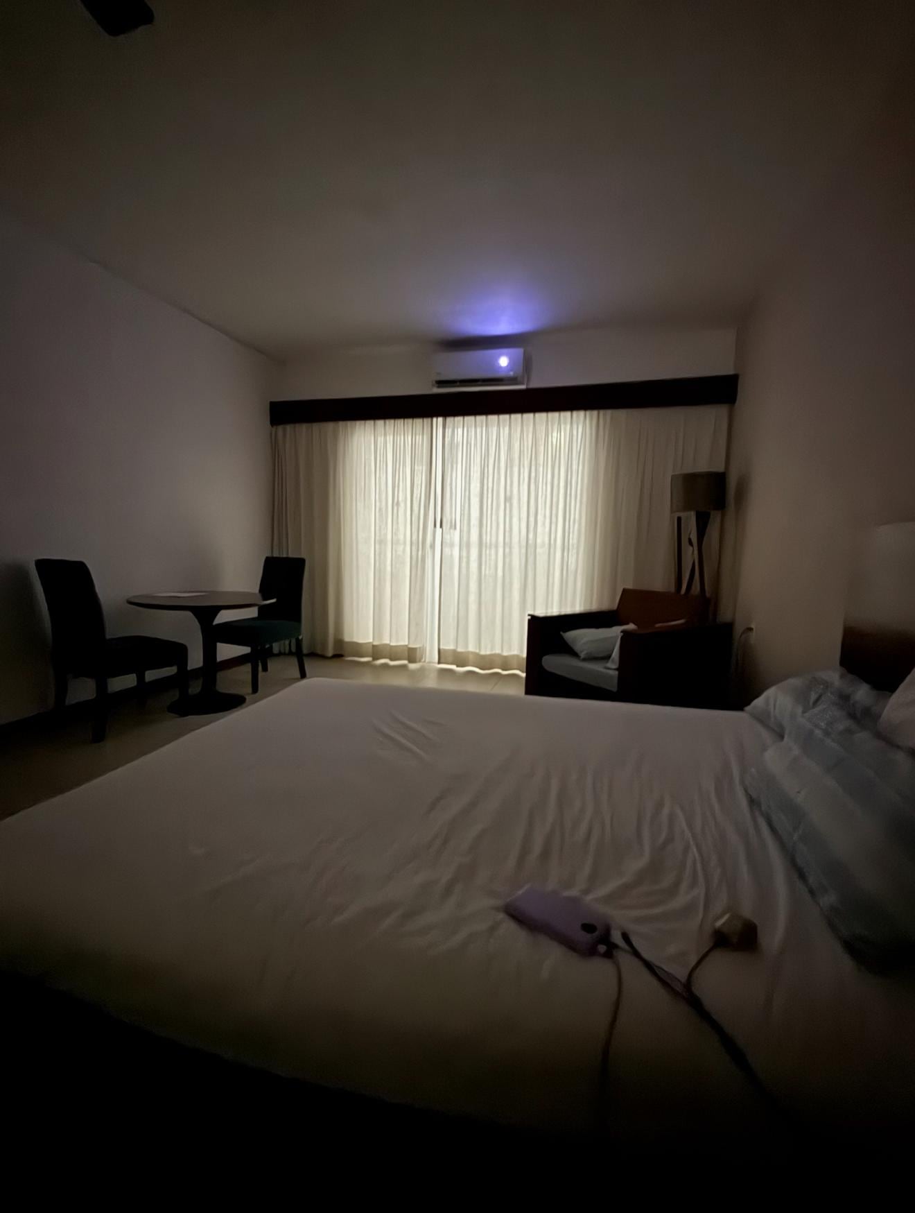 Photo taken at night when the spotlight goes off. This happens a few times an hour