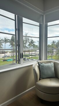 King room with corner ocean view. Room 301