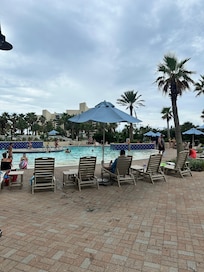 One of the ground floor pools!