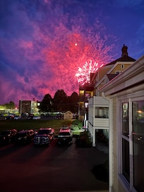 Fireworks seen from our porch.
