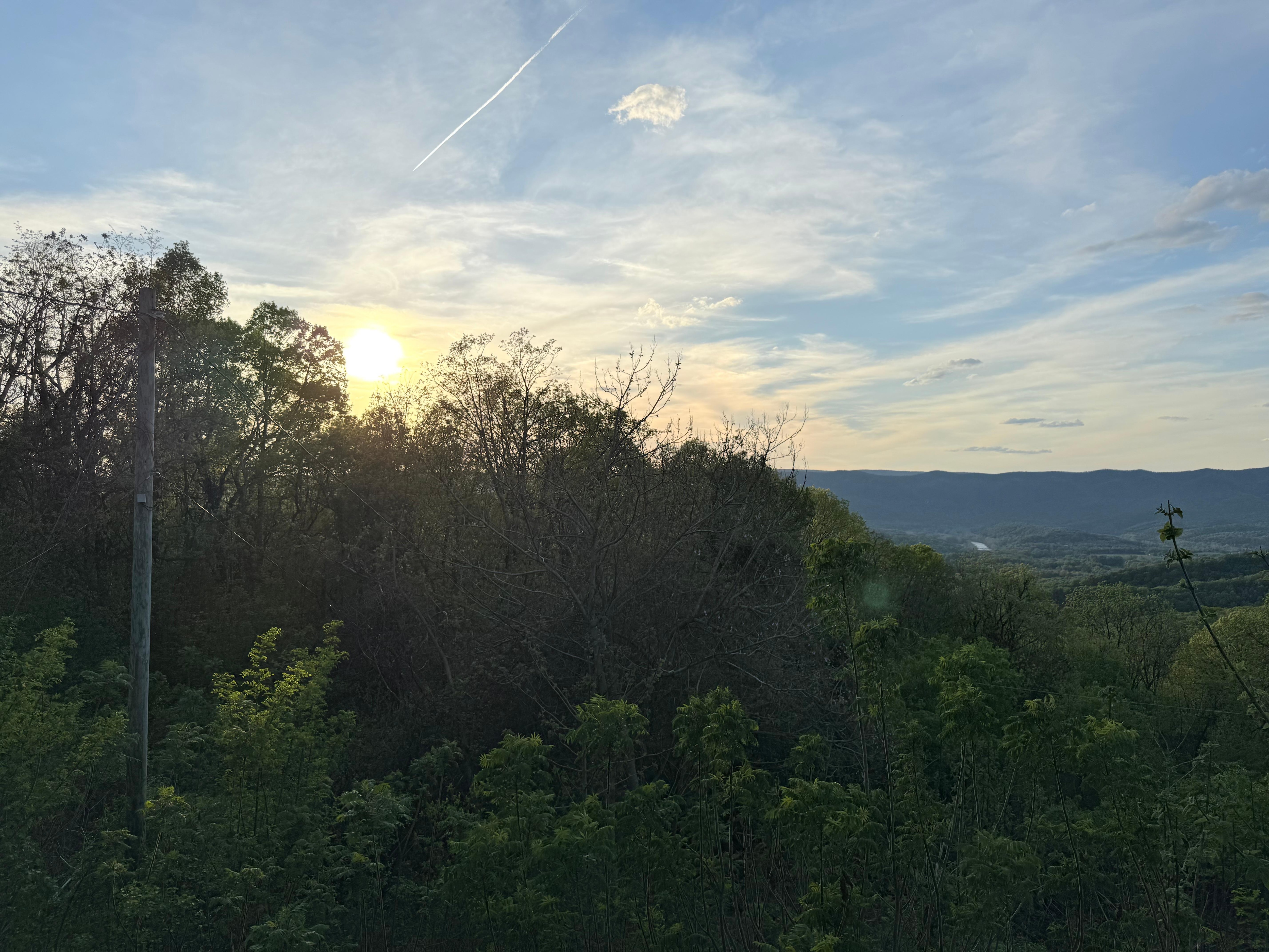 April sunset