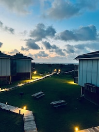 Early morning on the balcony