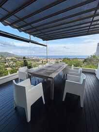 View from the outdoor dining room