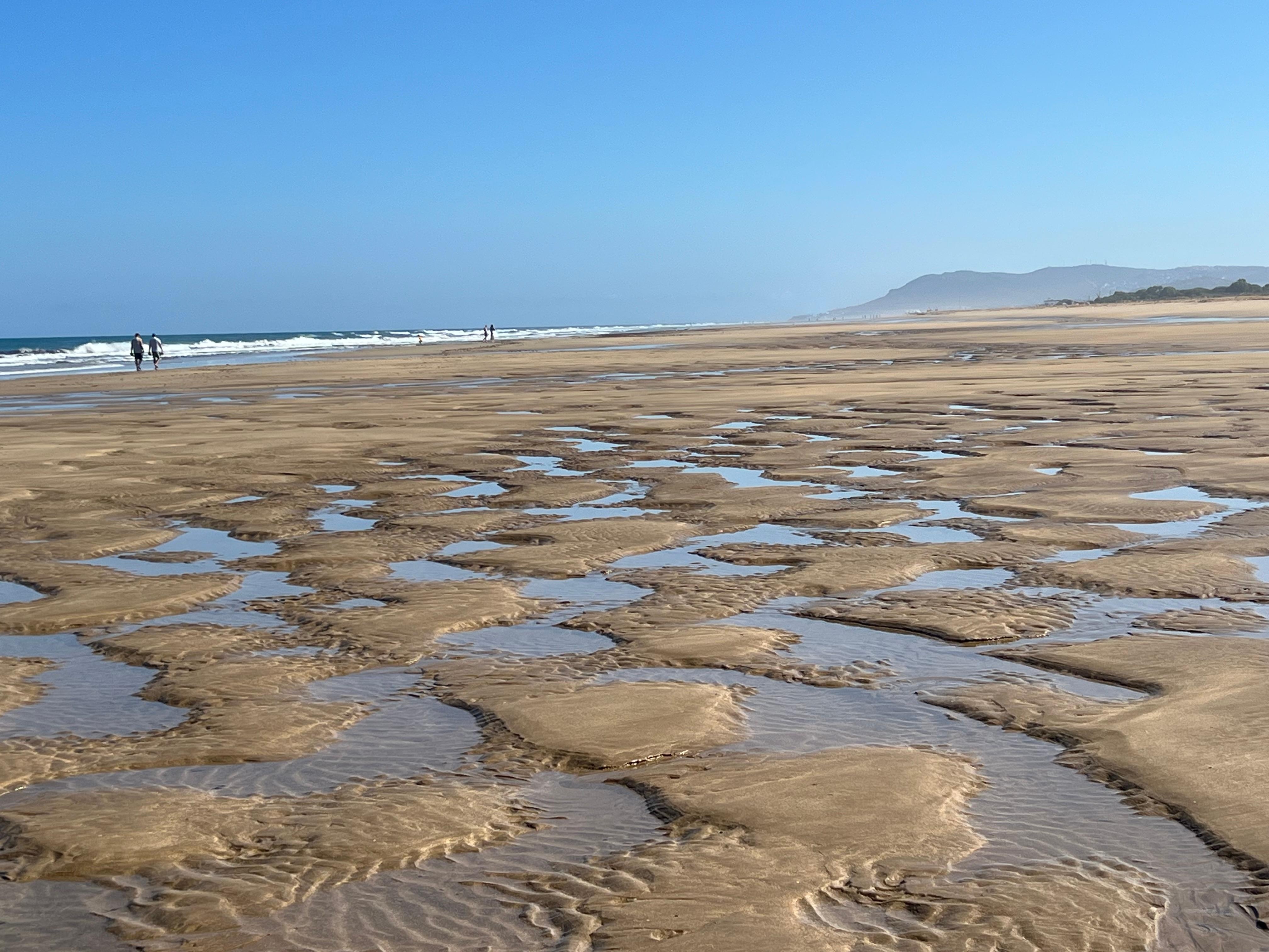 Low tide beach walk
