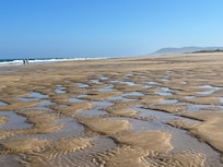 Low tide beach walk