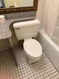 el baño no descargada