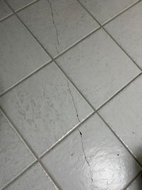 Cracked tiles