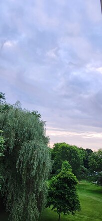 Last morning sky view with my coffee. Thank you serenity before the long ride