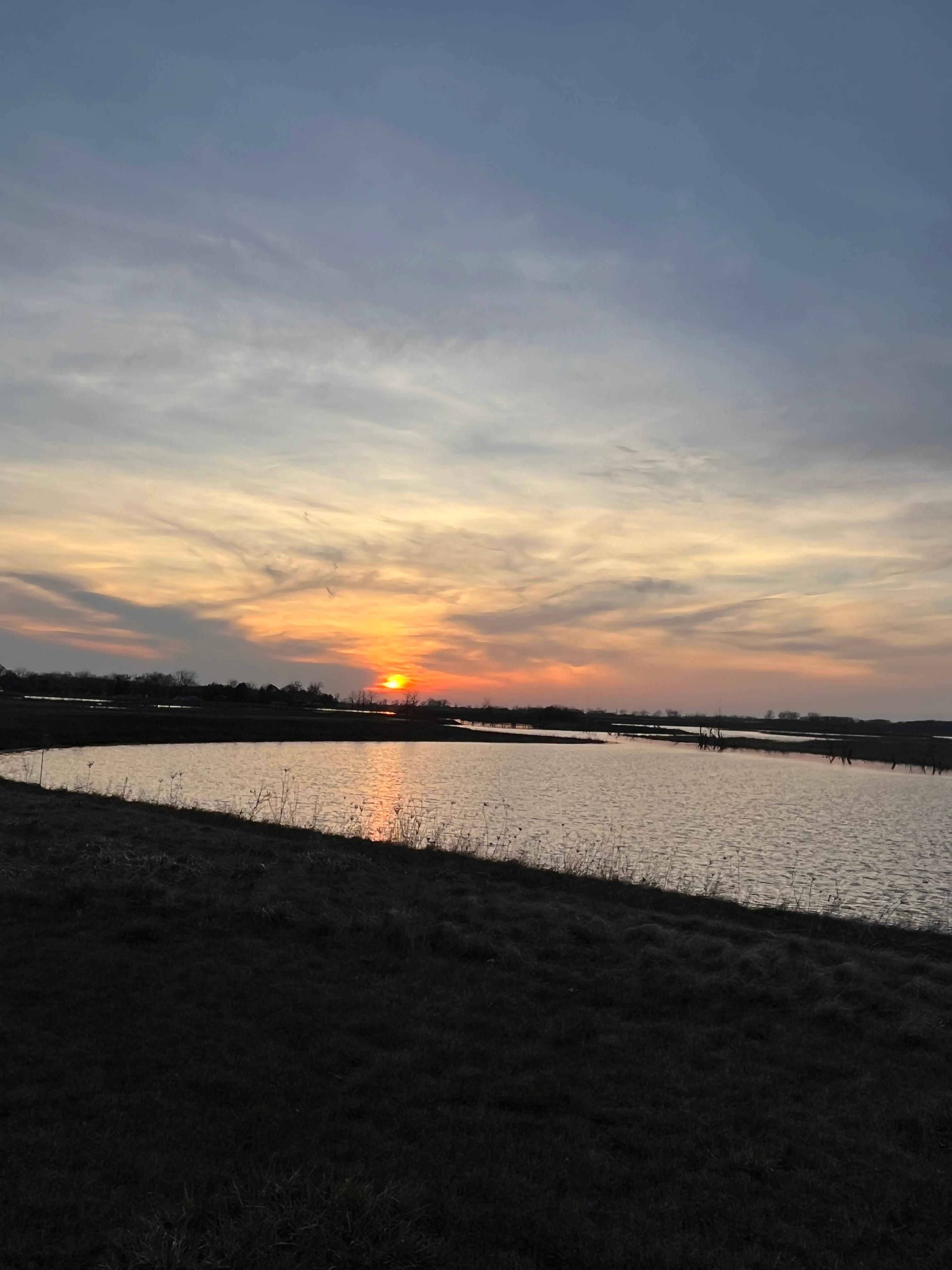 Sunset at Howard Marsh