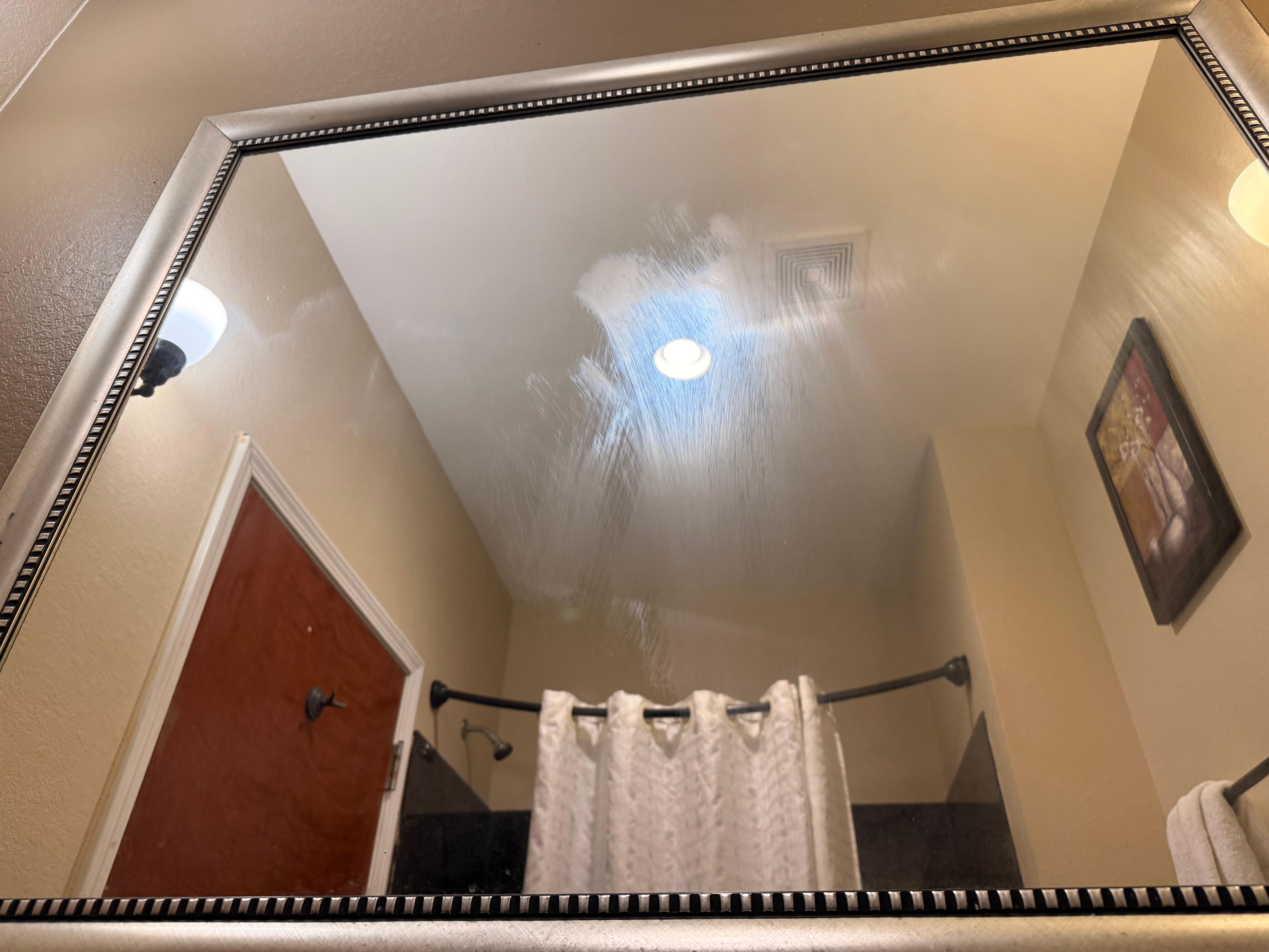 Smears of something on the mirror